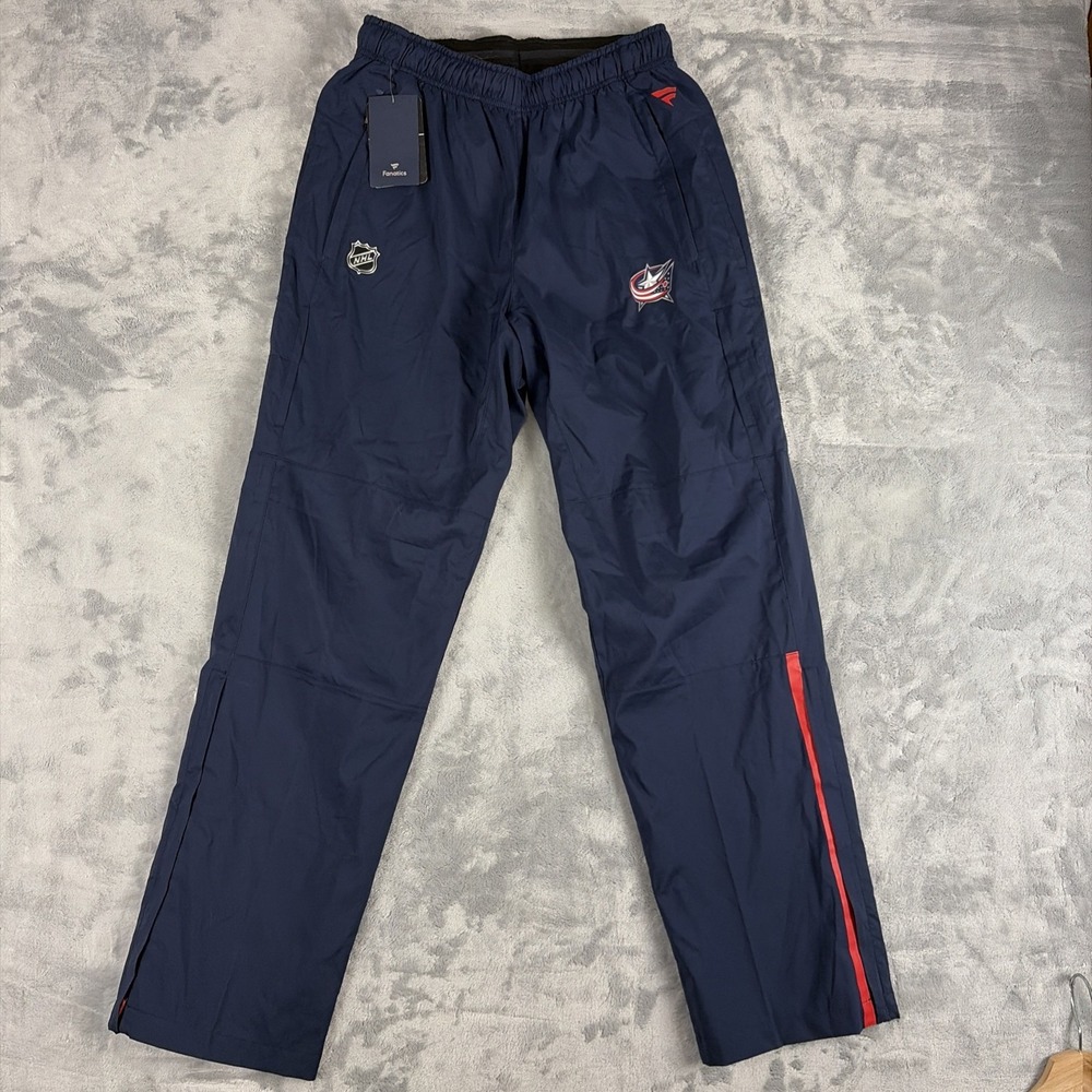 Columbus Blue Jackets Pants Medium Navy NHL Hockey Fanatics Pro Team Issue NWT